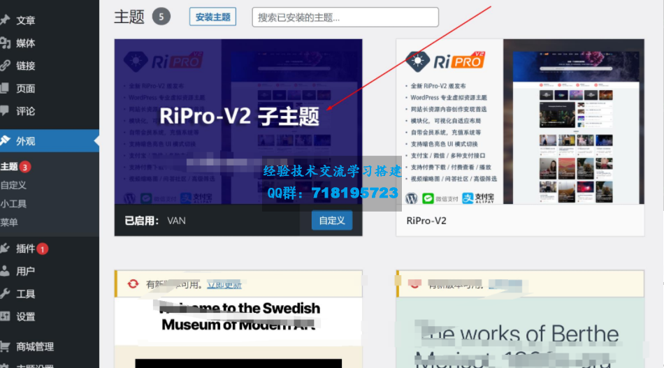 2022最新RiPro-V2子主题美化包源码