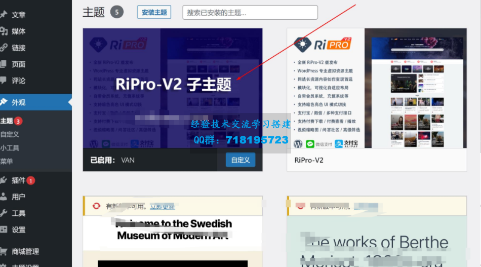     2022最新RiPro-V2子主题美化包源码

