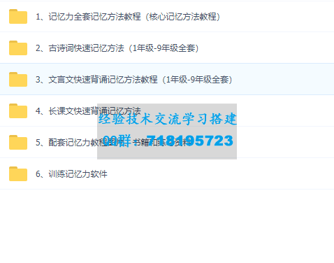记忆力训练小学初中高效记忆教程古诗文言文文章