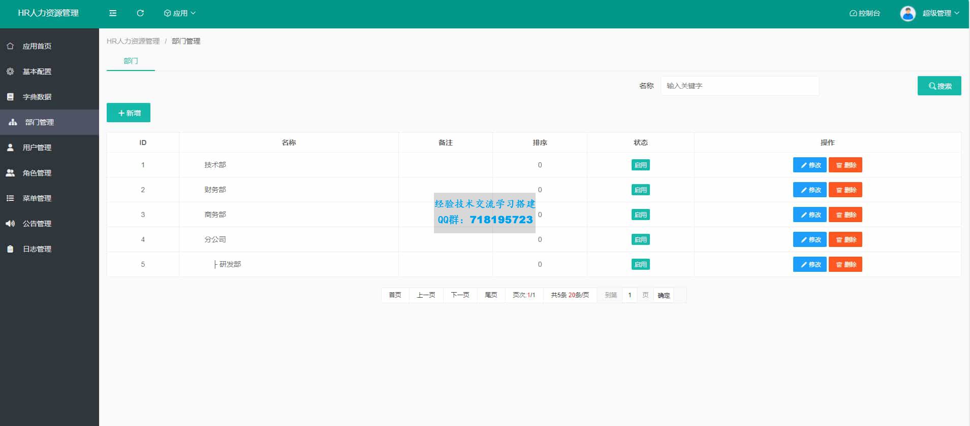 HR人力资源管理系统网站源码-员工管理系统