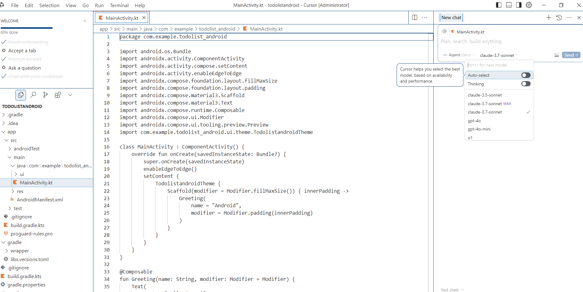 Cursor+Claude-3.5生成Android app